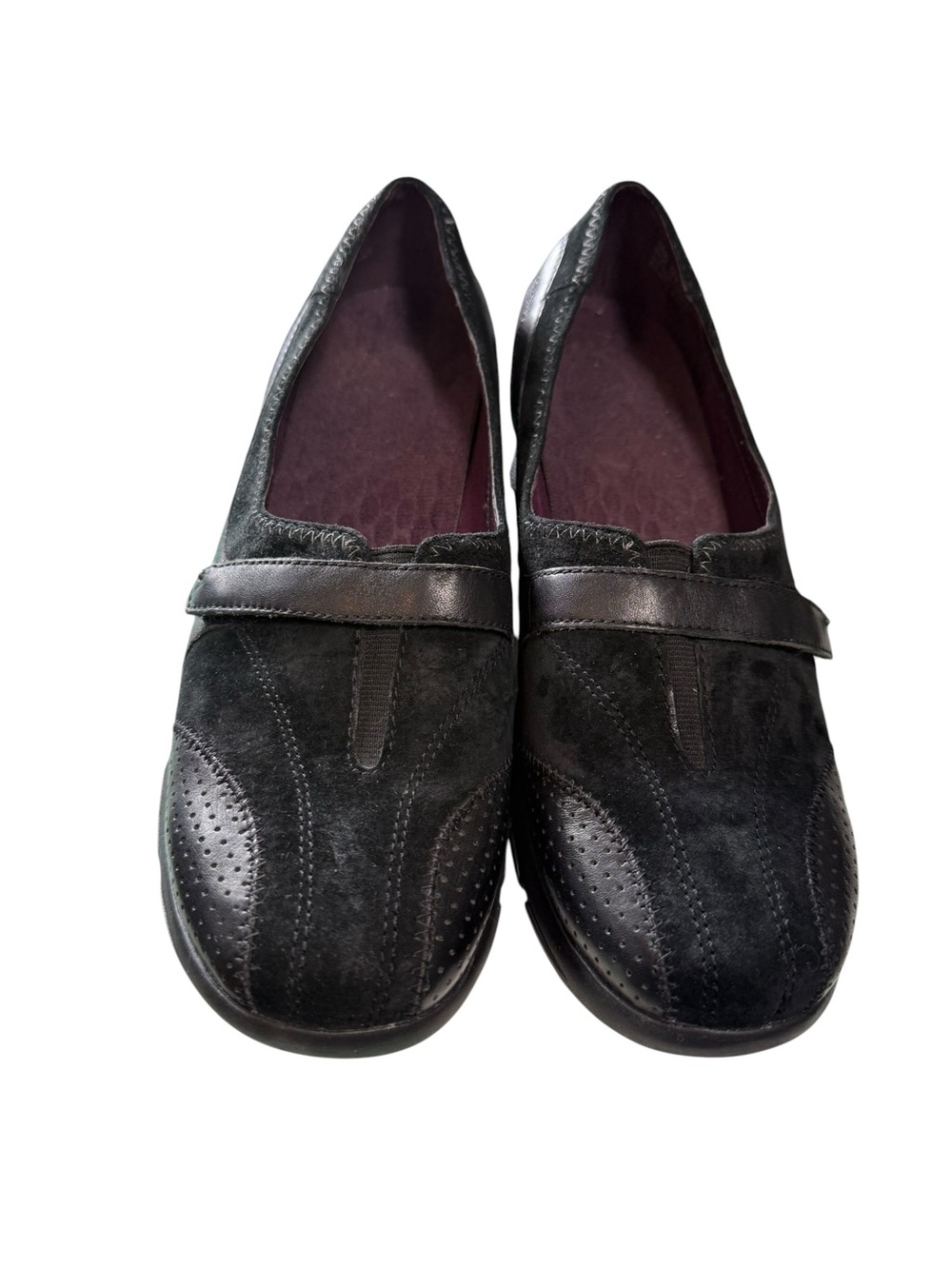 Privo Comfort Black Leather & Suede Mary Jane Comfort Flats Size 8.5M - Picture 7 of 7